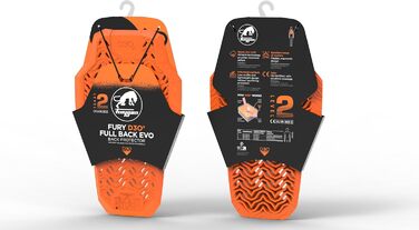 Мотозахист спини Furygan D3O EVO Level 2, сертифікований, гнучкий, легкий, помаранчевий, 2024
