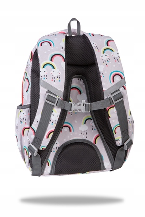 Багатовідсінковий шкільний рюкзак CoolPack, сіро-сріблястий, рожевий, багатоколірний, 21 л