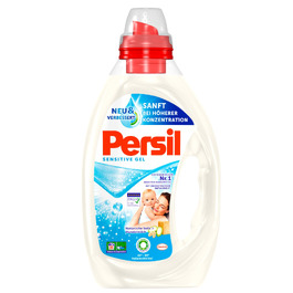 Рідкий засіб для прання Persil Sensitive Gel для алергіків та дітей з алое вера, гіпоалергенний гель для чутливої шкіри, 1 л (набір 4 шт)
