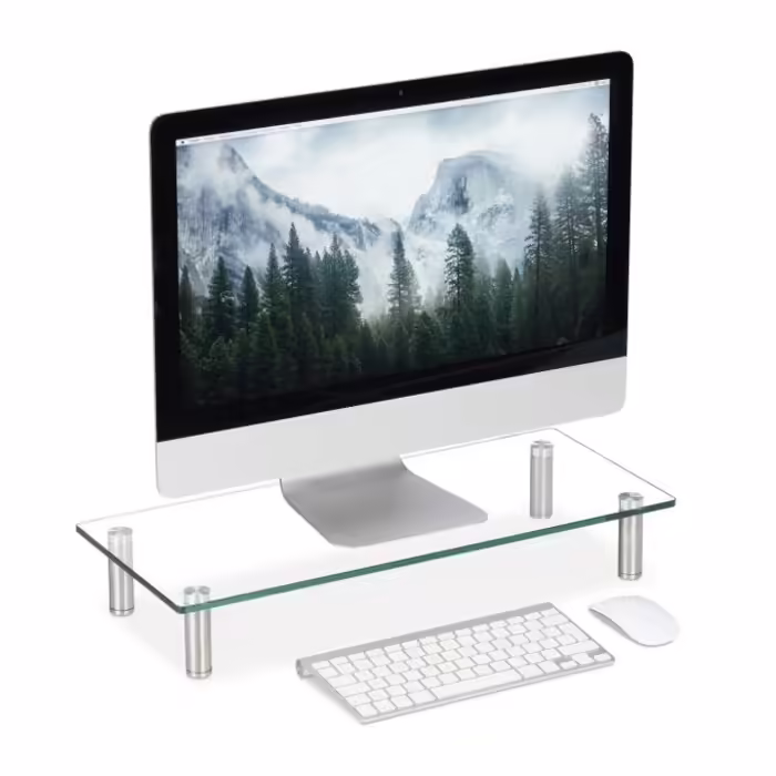 Relaxdays Screen Stand Glass