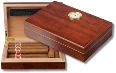 Набір для сигари Humidor: Увлажнитель, різьбяр, запальничка та дегустаційний посібник