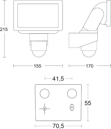 Steinel LED Outdoor Floodlight LS 150 S 240° Motion Sensor, max. 12 m Range, 14.7 W, Swivel, 1375 lm, 4000 K (Black)