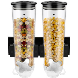 Дозатор для каші та снеків 3L, чорний, з міцного пластику