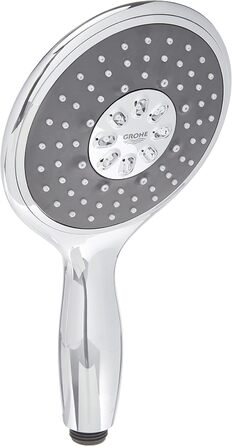 Grohe Vitalio Rain 130 Hand Shower with 4+ Spray Types, Chrome 26107000 Hand Shower - Shower Head 13 Cm - 9.5 L/Min Diameter 130mm