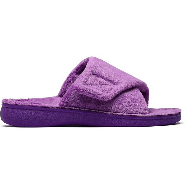 Тапочки жіночі SOLLBEAM з підтримкою склепіння стопи, ортопедичні, з підсиленими п'ятками, сандалії, 44.5 EU, фіолетовий