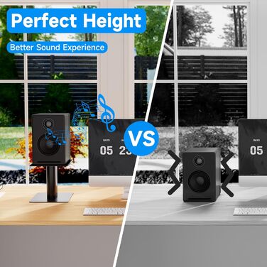 Підставка для колонки Suptek, 2 шт., чорний колір, 20 x 16.5 см, SDM003MB L-Schwarz