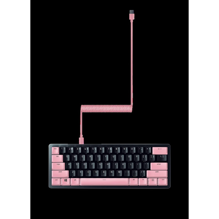 Набір Razer для апгрейду клавіатури: PBT кейкапи, спіральний кабель, інструменти - кварц-рожевий колір