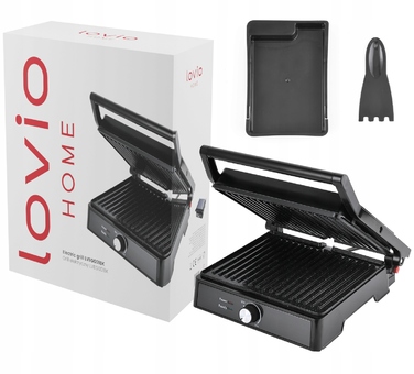 Електричний гриль-тостер для сендвічів та паніні, розкладний, великий, 2000 Вт