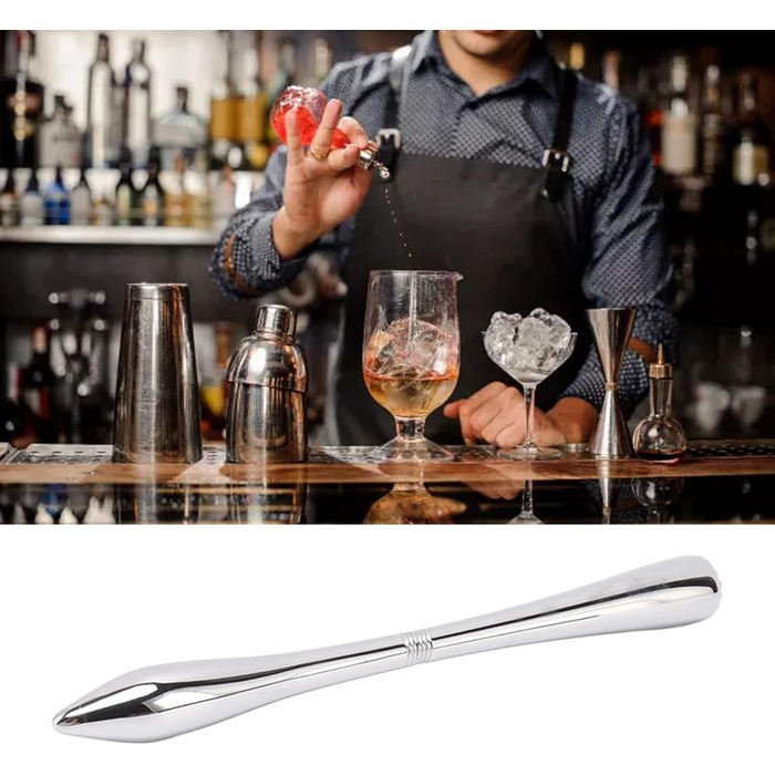 Ice Crusher, manual all-metal bar tool, ice crusher rod, ice pick, sturdy bar wine tool, ice breaker tool, ice pick for breaking ice for kitchen (B Type)