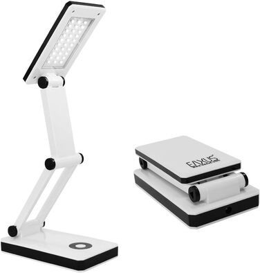 LED лампа настільна Eaxus® з USB, регульована яскравість, стильний дизайн, білий колір