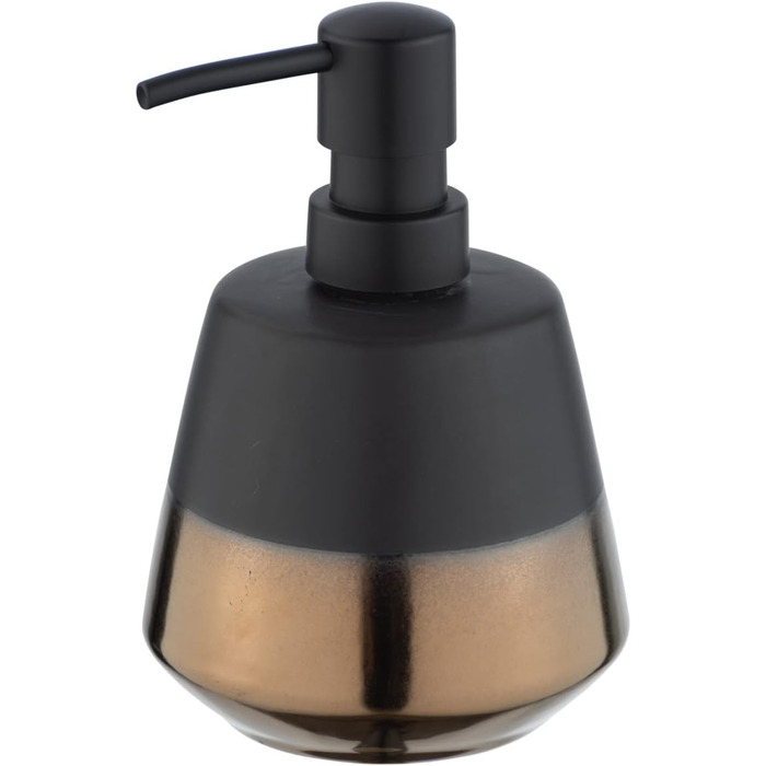 Дозатор для мила WENKO Brandol, керамічний, 450 мл, чорний/мідний