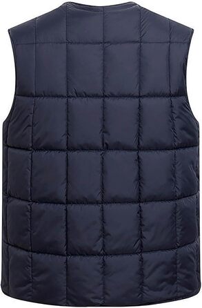 Чоловіча степна жилетка з коміром-стійкою, тепла зимова жилетка з щільною тканини, з блискавкою, преміум-якість, водовідштовхувальна, без рукавів, чоловіча куртка для активного відпочинку (L, 03 Синій)