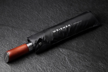 Автоматична складана парасолька Weisner XL з чохлом, чорна
