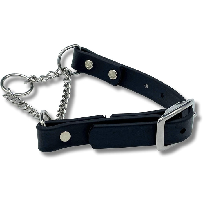 Нашийник для собак Martingale від Jim Hodges, біотану, не тягне, професійна якість, розмір M, чорний