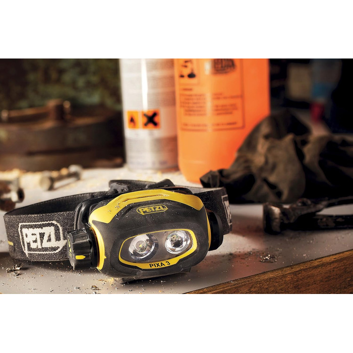 Ліхтар налобний Petzl Pixa 3 для дорослих, чорний/жовтий, універсальний розмір
