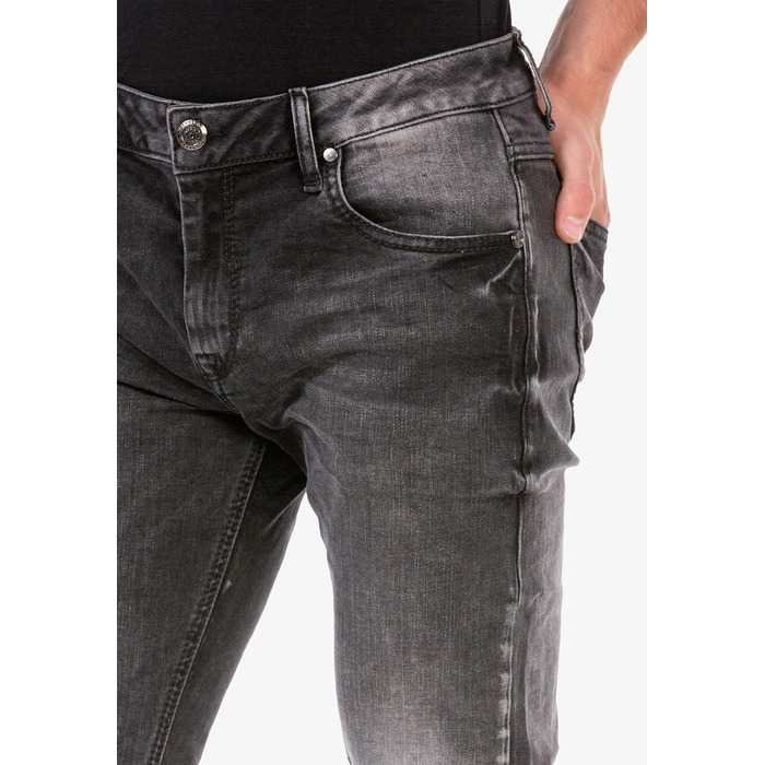 Чоловічі джинси Cipo & Baxx Modern Denim, антрацит (34W/34L) | Стильні джинси для міста та відпочинку