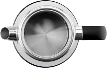 Електричний чайник ETA Storio I, 2200 Вт, 1,7 л, індикатор рівня води, автовимкнення, захист від перегріву, шнур посередині, фільтр, чорний