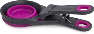 Шукач корму Dexas KlipScoop PW670432429: складаний, для собак, 2 чашки, (Фуксія, об'єм 1/2 чашки)
