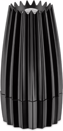 Alessi WAL03 B Salt/Pepper/Spice Grinder - Cast Aluminum, Black, 7.50 x 7.50 x 14.20 cm