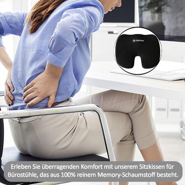 Подушка для офісного крісла EDS з Memory Foam - ергономічна, з підтримкою спини - для офісу, ігрового крісла, авто