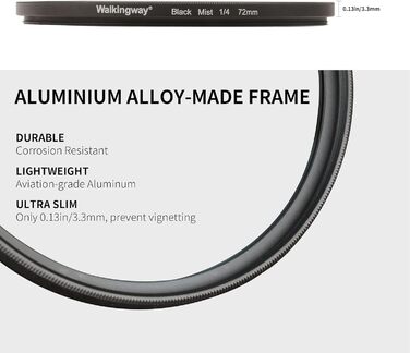 Фільтр Black Mist 1/4 39мм - м'який ефект розмиття, багатошарове покриття, оптичне скло