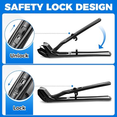 Кусачки для нігтів для літніх людей з широкими щелепами та довгою ручкою, кусачки для кутикули з кутовою головкою, з контейнером для збору обрізків, подарунок для чоловіків та жінок, чорні