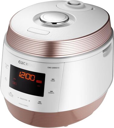 Мультиварка CUCKOO CMC-QSB501S iCook Q5 Premium з антипригарним покриттям, 4.75 л, 8-в-1, з голосовим керуванням та 3D нагріванням