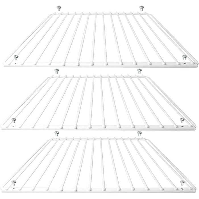 Universal Refrigerator Freezer Shelf Rack (white, 3 pack)
