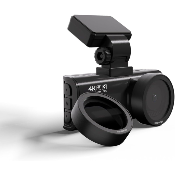 Автомобільний відеореєстратор REDTIGER F7NP 4K Starvis 2 з CPL-фільтром, GPS, Wi-Fi та картою пам'яті
