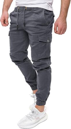 Чоловічі штани карго PITTMAN Darius сірі (Tornado 183907) - бавовняні штани карго джогери 33W/30L