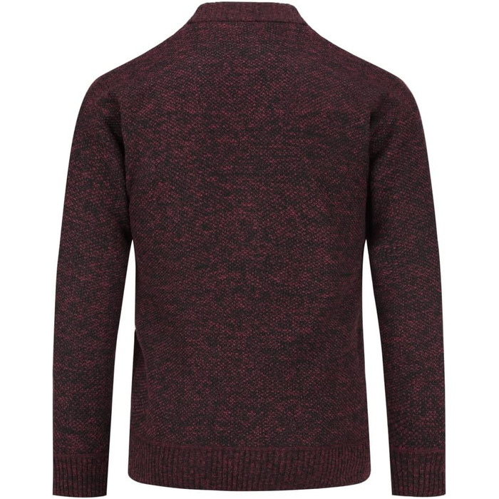 Чоловічий в'язаний кардиган Allthemen з V-подібним вирізом, з підкладкою, на кнопках, з грубої в'язки, теплий, перехідний, розмір 4XL, бордовий