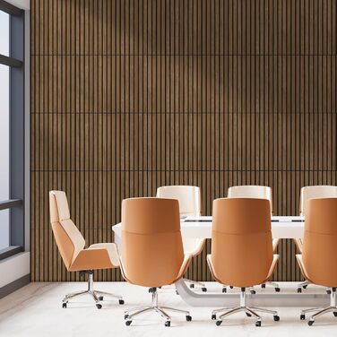 Акустичні настінні панелі NZQXJXZ з дерев'яним шпоном, самоклеючі шумоізоляційні панелі для дому, офісу та студії, 40 x 30 x 1 см, 12 шт.