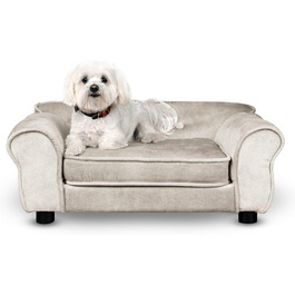 Диван для домашніх тварин MG Design темно-зелений: міцний дерев'яний каркас, м'яке оздоблення, легкий у догляді. Підходить для собак та котів, готовий до використання. Розмір W12 (Ширина – W01)