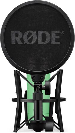 Rode NT1 Signature Black – студійний мікрофон-конденсатор + стійка для мікрофона keepdrum (зелена)