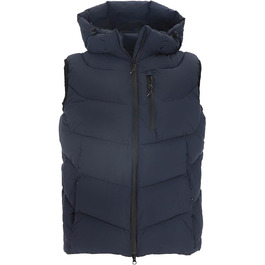 Степлена жилетка Blue Wave Jasper для чоловіків з відстібною капюшоном (S, темно-синій)