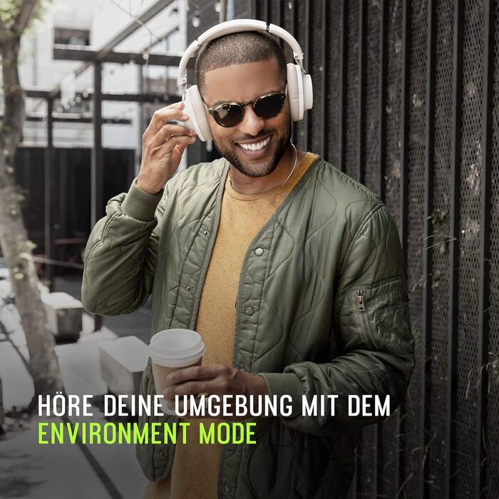 Shure Aonic 40: Бездротові навушники з активним шумозаглушенням, Bluetooth, мікрофон, 25 годин роботи, сумісні з iPhone та Android, білі