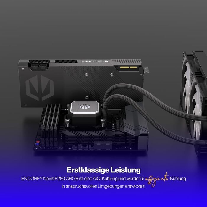 ENDORFY Navis F280 ARGB - Система водяного охолодження CPU, 280 мм, з RGB підсвічуванням