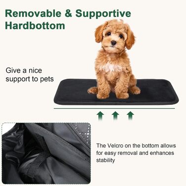 Транспортна сумка для собак Pecute, XL, чорна (39x30x19 см), до 6 кг