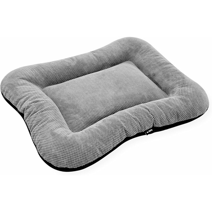 Лежанка для собак середніх та великих порід 4L Textil KLEO, миється, з блискавкою. Розміри: M (90x70 см), L (130x110x10 см). Кольори: темно-зелений, сірий в горошок.