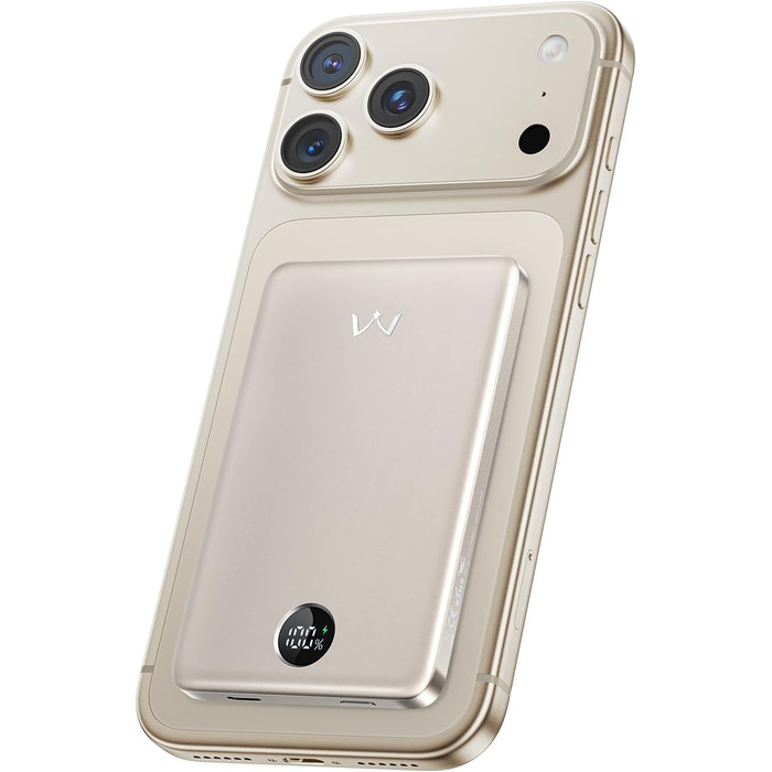 iWALK Powerbank MagSafe 5000mAh з LED-дисплеєм: компактний зарядний акумулятор для iPhone 17/16/15/14/13/12