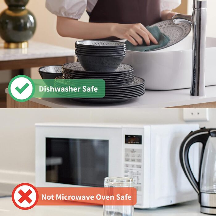 Набір посуду для кемпінгу на 6 осіб (18 предметів) - посуд для відпочинку на природі та сімейних поїздок