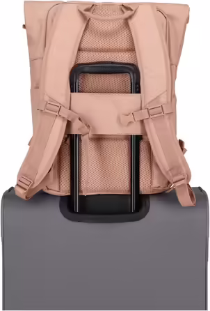 Travelite Basics Roll-Up Rucksack 60 cm, One Size, (Powder Pink)