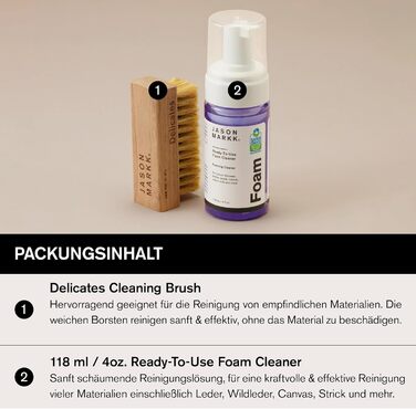 Jason Markk Shoe & Sneaker Care, Shoe Cleaner, cleans and cares for shoes