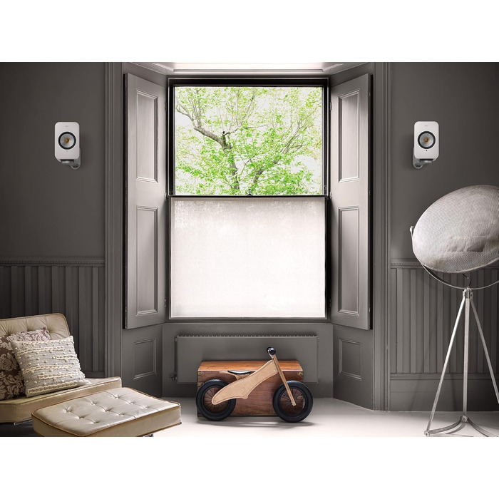 Стійки KEF S1 для активних колонок LSX та LSX II (пара), білий/сріблястий