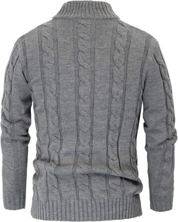 Чоловічий кардиган PJ PAUL JONES з в'язаним візерунком та ґудзиками, сірий світло-сірий, для осені та зими