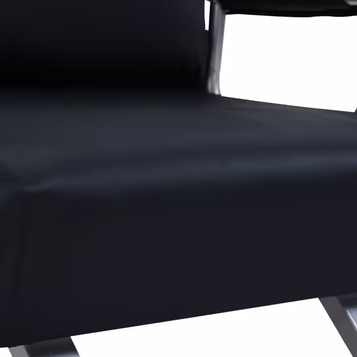 HOMCOM 2-in-1 Sleeper Sofa with Adjustable Backrest 65L x 77W x 80H cm, Removable Cover, Cushion, Stable and Rustproof, Polyester Black