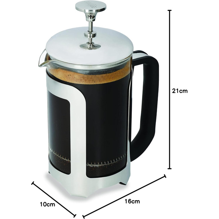 Кавоварка French Press La Cafetière Roma, нержавіюча сталь, 85 мл, срібна