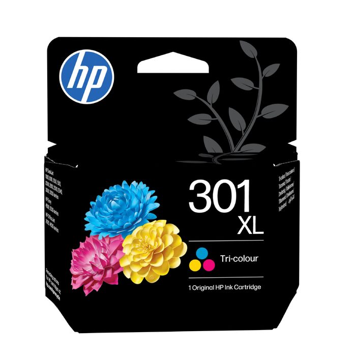 Оригінальний картридж HP 301XL кольоровий, підвищена ємність (нова версія)