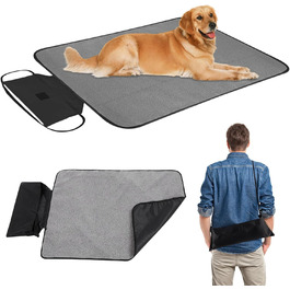 Водонепроникний килимок для собак Outdoor, 100 x 70 см. Розкладна підстилка для дресирування, тепла ковдра для тварин, підходить для кошенят та цуценят