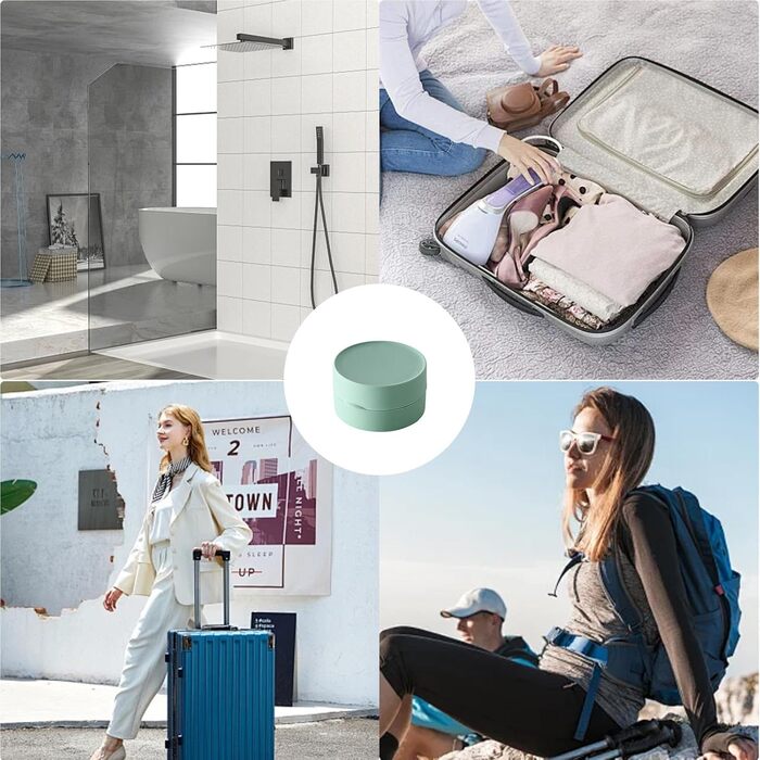 Підставка для мила MYLERCT, 11.5 x 10 см, з харчового смоли, для ванної кімнати та кухні, кругла, з текстурою мармуру, з антиковзкими наклейками